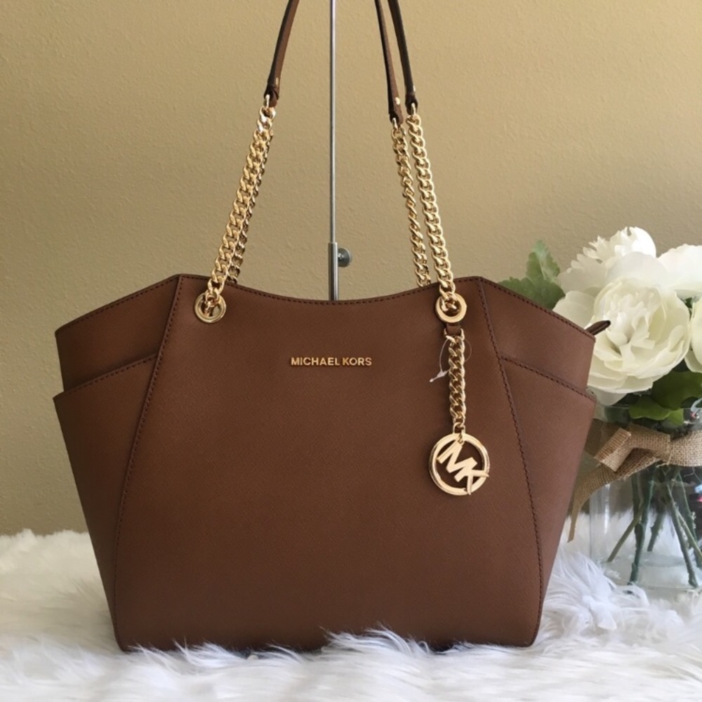New Michael Kors jet set Large chain shoulder tote - Picture 2 of 7